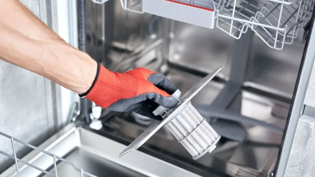 Filter cleaning in Dishwasher