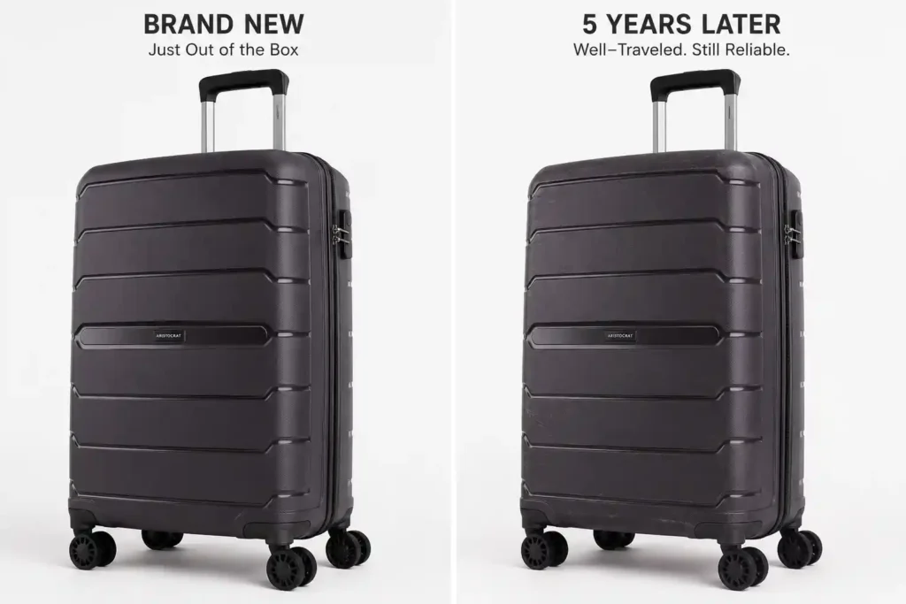 Suitcase comparison new vs used