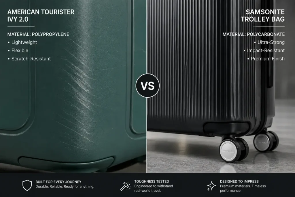 Suitcase durability showdown Ivy 2.0 vs Samsonite
