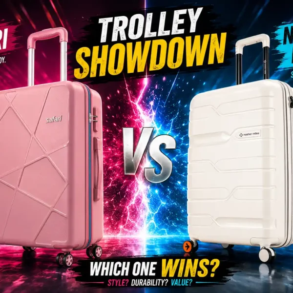 1 Nasher Miles vs Safari Trolley Bag