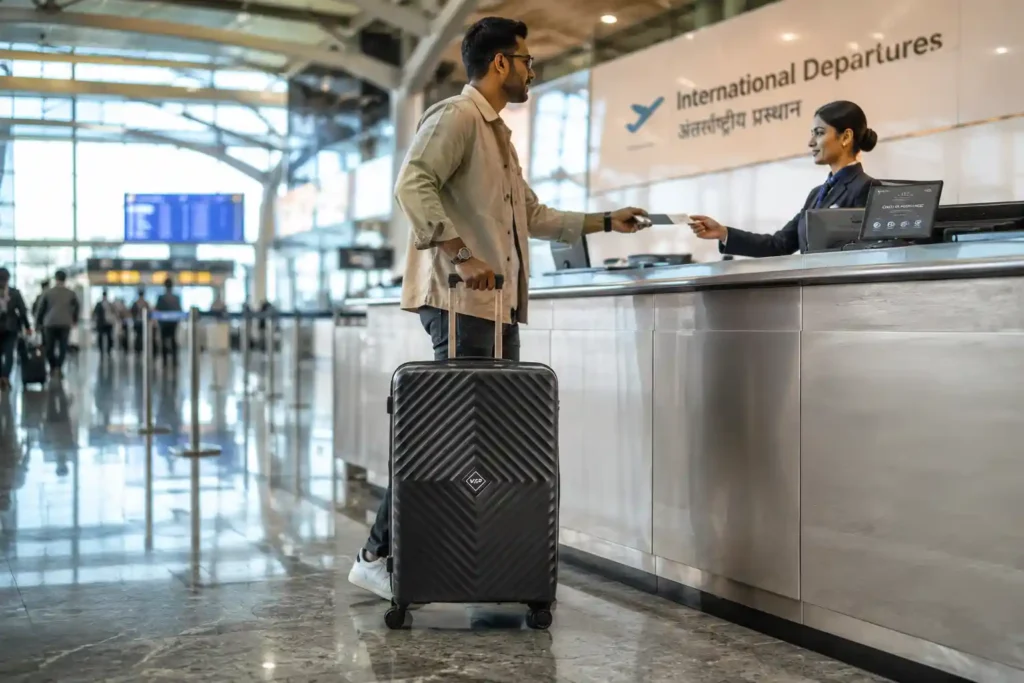 10 Busy airport check-in experience