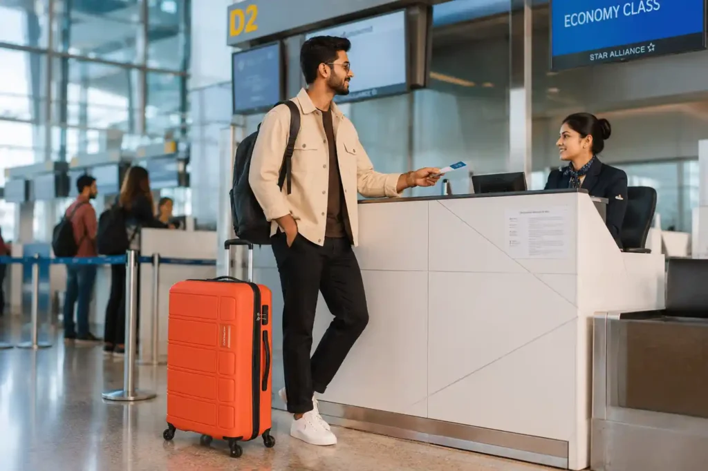 11 Airport check-in at D2 gate