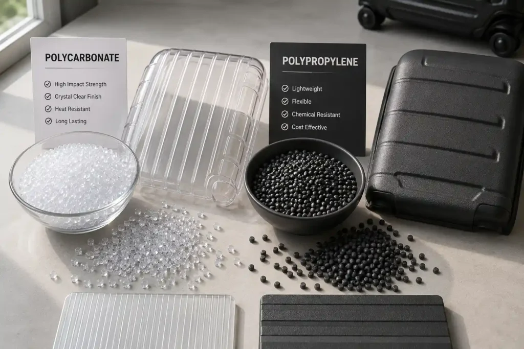 Polycarbonate vs Polypropylene Luggage 3 Polycarbonate vs polypropylene luggage materials