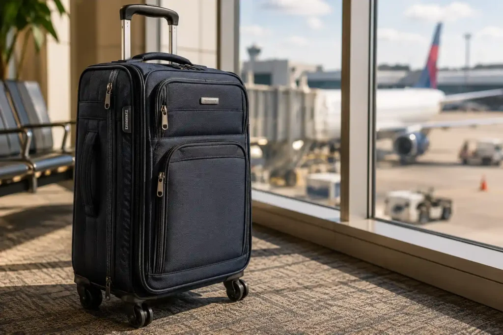 4 Airport Suitcase by the Gate