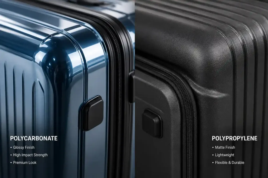 Polycarbonate vs Polypropylene Luggage 4 Polycarbonate vs polypropylene luggage corners 