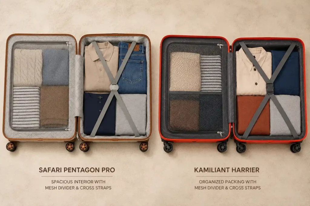 6 Luggage comparison Safari vs Kamiliant