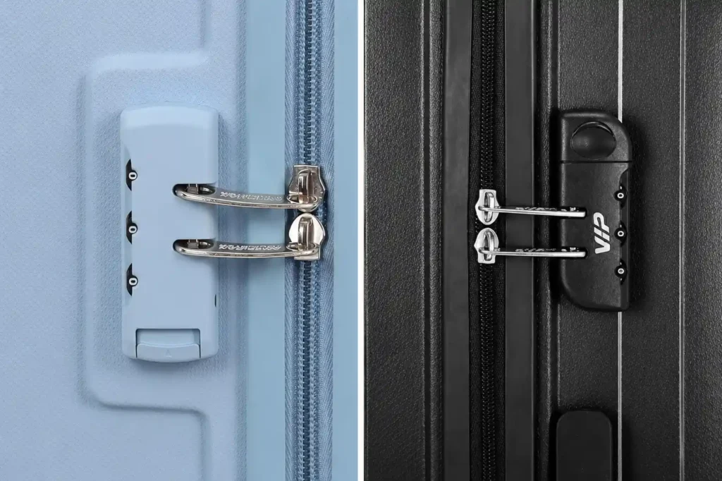 8 Luggage lock and zipper details