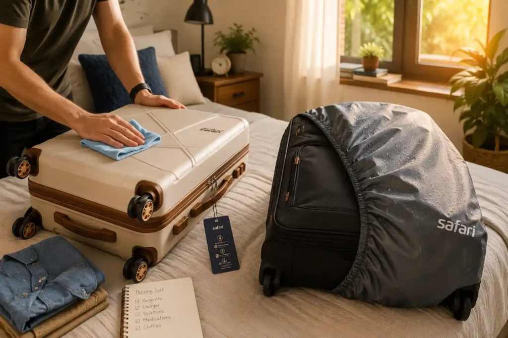 9 Packing and Polishing Safari Luggage