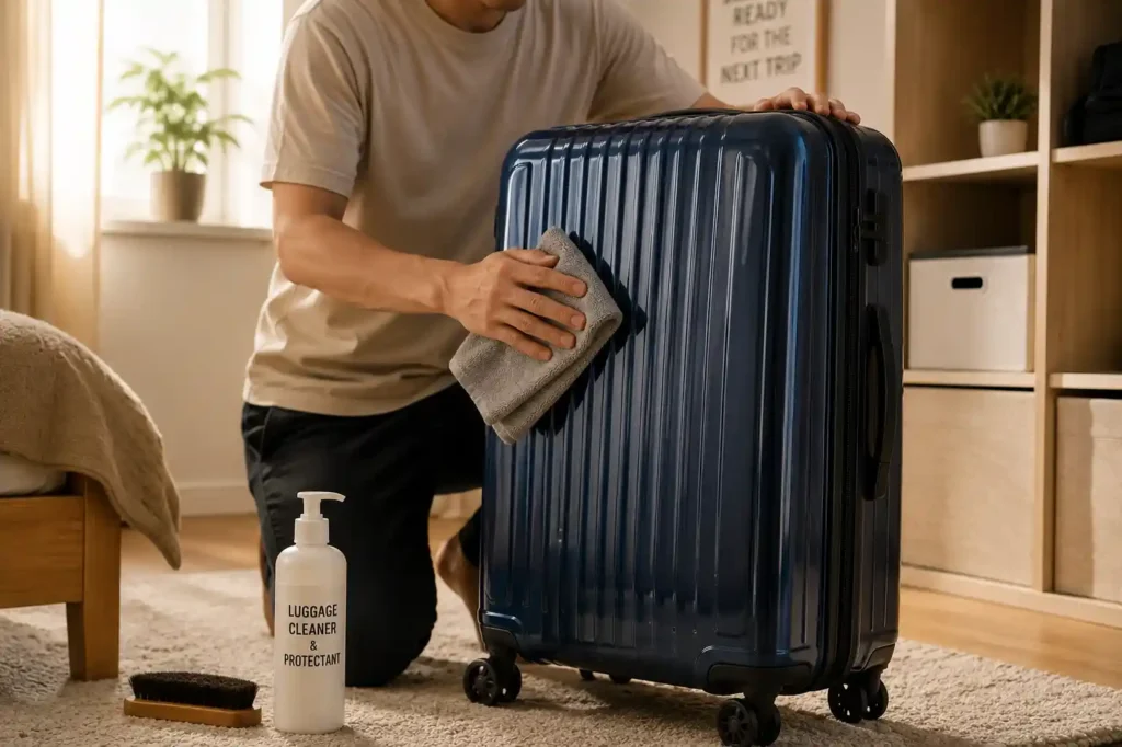 9 Preparing luggage for the next trip