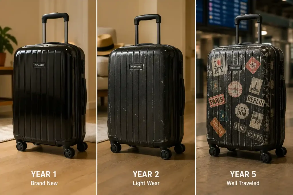 11 three stages of visible wear across years