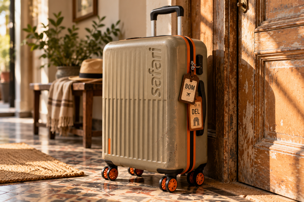 12 Vintage Safari Suitcase by Sunlit Door