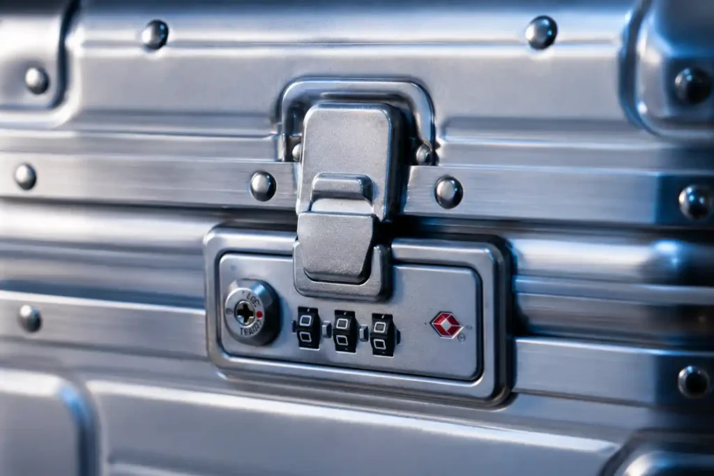14 aluminium suitcase latch locks clicking shut