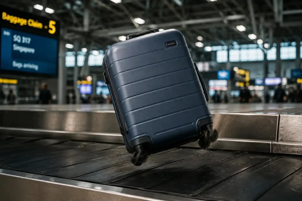 5 Airborne Suitcase at Baggage Claim