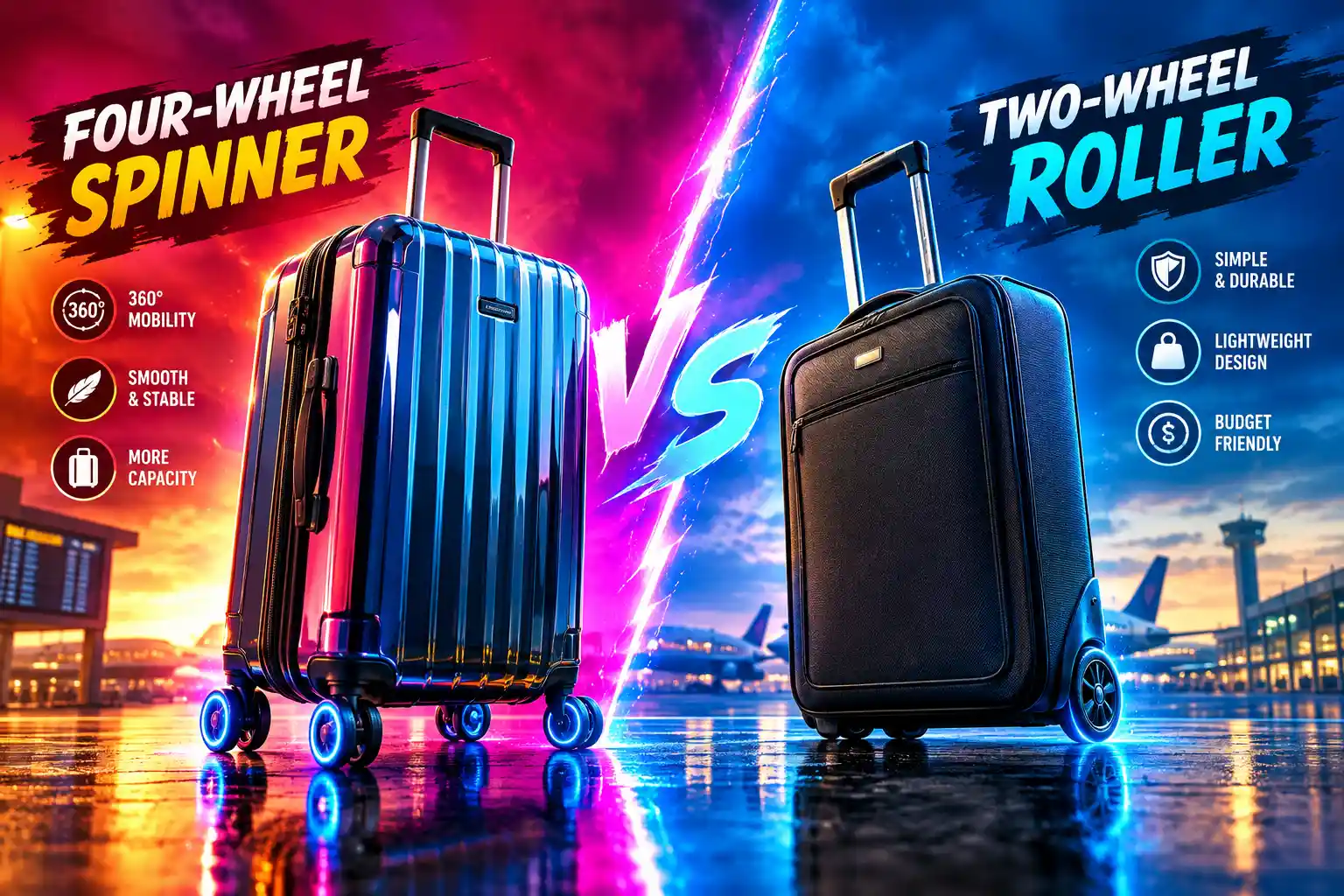 1 Spinner vs Roller Luggage